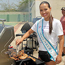 
 BBQ at Miss Aruba's Flea Market fundraising